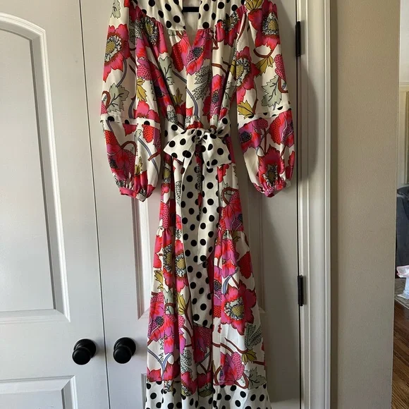 CROSBY by Mollie Burch Floral and Polka Dot Dress - Picture 3 of 5